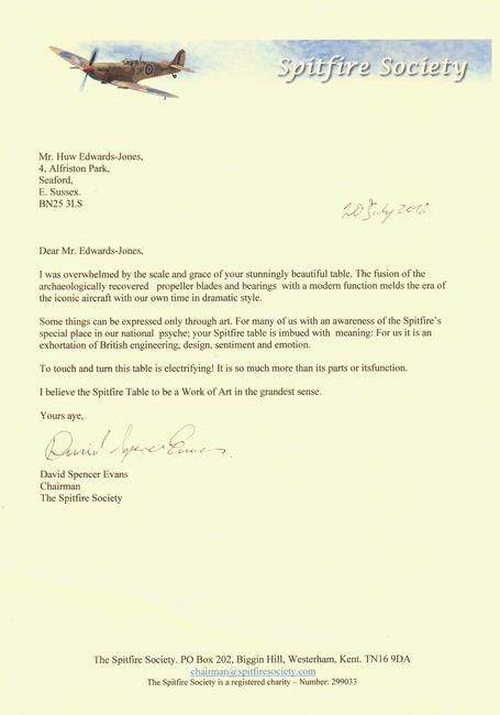 Spitfire Society Chairman - David Evans
