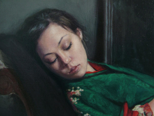 Dark Mirror (Emeral Green) detail