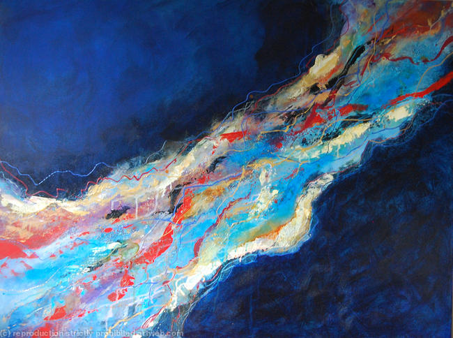 Flow IV - Contemporary Painting Modern Abstract Art