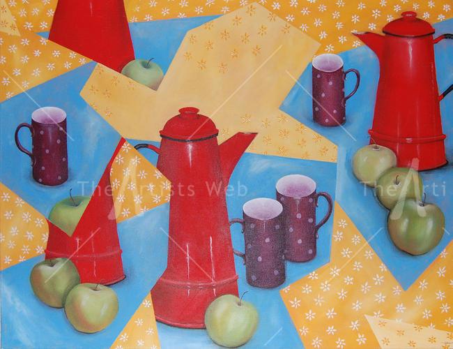 Red Coffee Pot