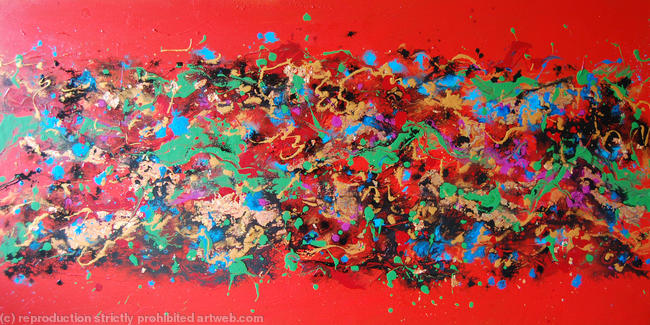 FLOW 24 - Contemporary Painting Original Abstract Canvas Art