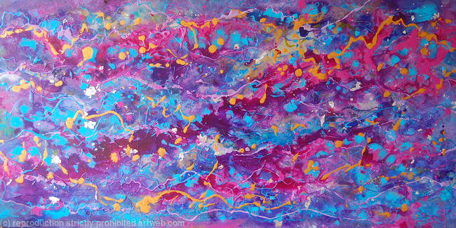 FLOW 25 - Contemporary Painting Original Abstract Canvas Art
