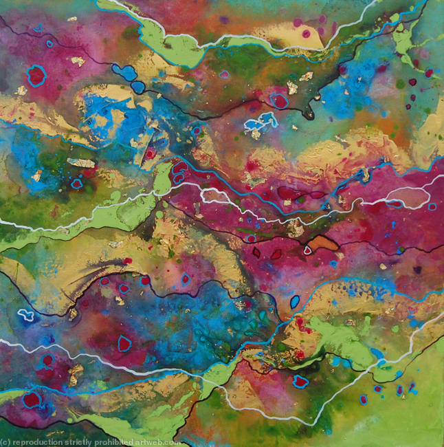 FLOW 30 - Contemporary Painting Original Abstract Canvas Art