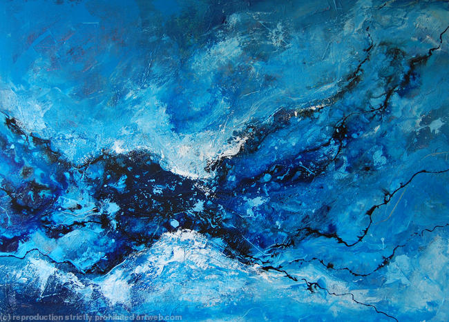 The Divide - Contemporary Textured Abstract Painting