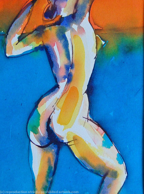 Orange Blue Nude