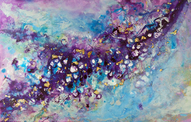 Cosmic Voyage Series - VII - Original Abstract Painting on Canvas
