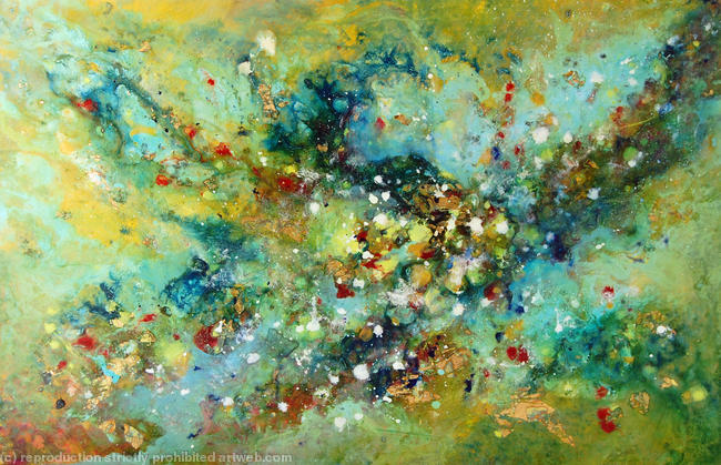 Cosmic Voyage Series - IV - Original Abstract Painting on Canvas