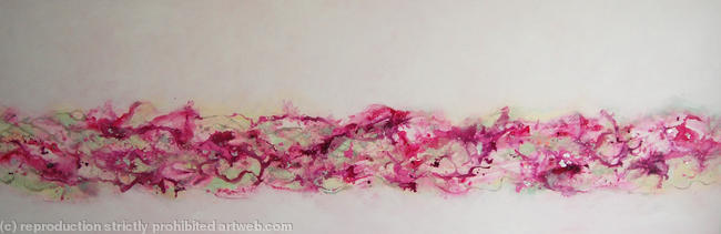 Enchantment (Very Large Original Abstract Painting on Canvas - Pink)