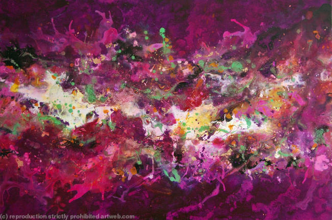 Cosmic Voyage Series 10 Original Abstract Painting on Canvas