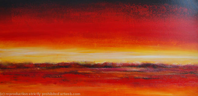 Heat II Original Abstract Landscape Painting
