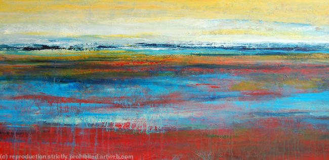 Distant Horizon 2 - Contemporary Abstract Painting