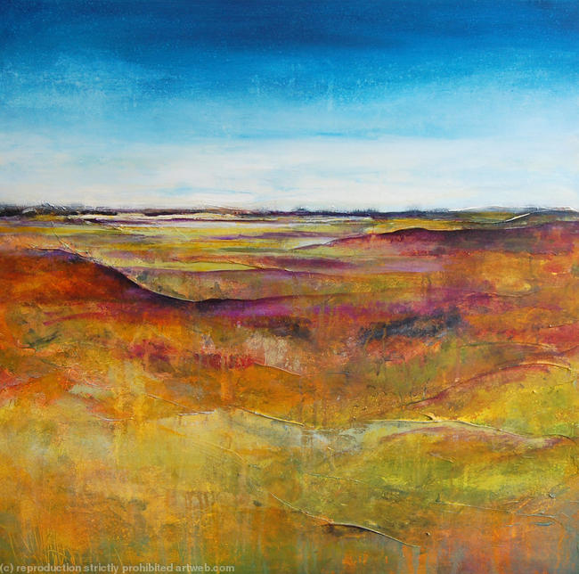 Moorland Contemporary Abstract Landscape Painting
