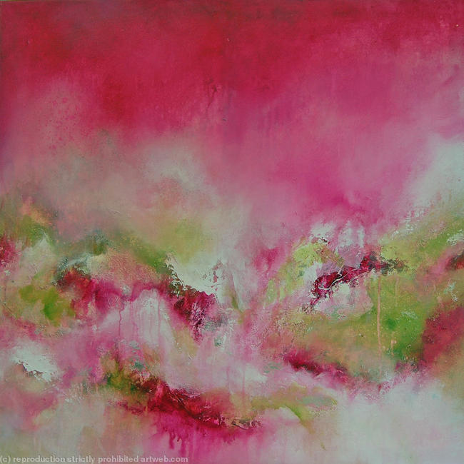Strata 14 - Original Abstract Painting Pink