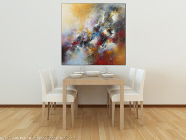 Strata 28 Large Contemporary Abstract Painting on Canvas
