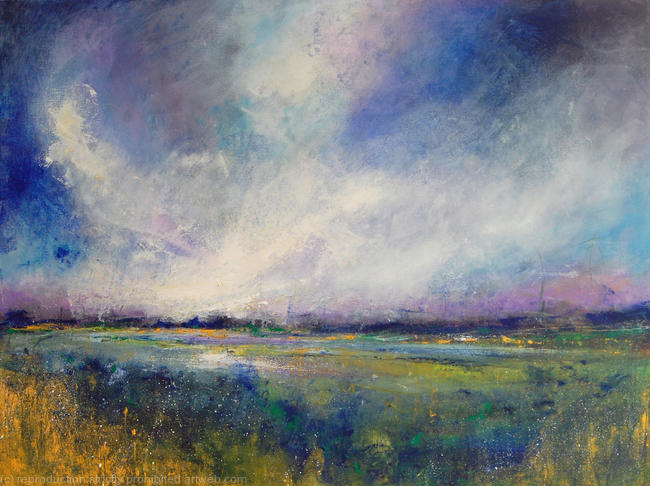 'Cool Winter Morning' - Abstract Landscape 23