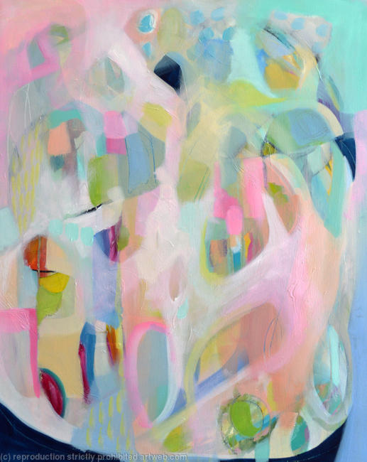 Tea Party - Original Abstract Painting