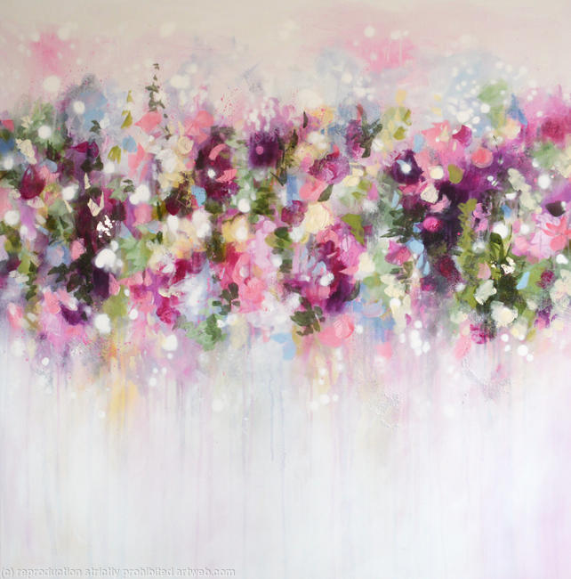 Floral Symphony - Large Abstract Painting