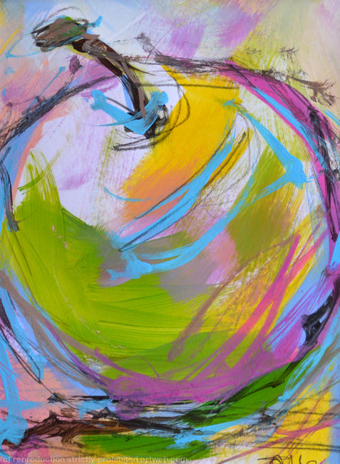 Colourful Apple I - Original Painting