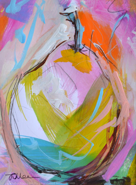 Colourful Pear I - Original Painting
