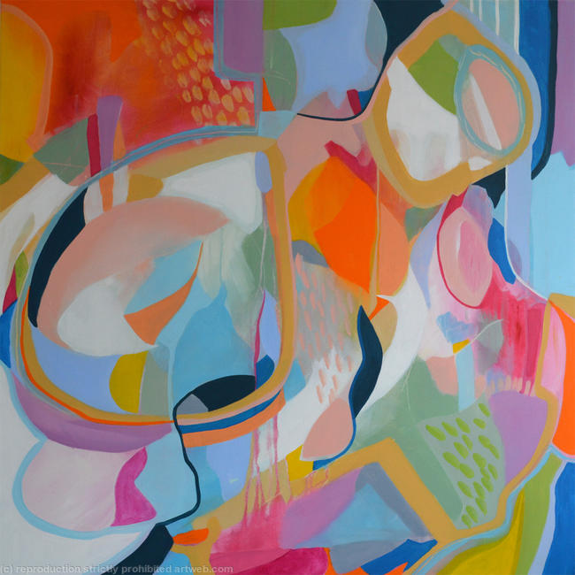 Voyages In The Wings - Large Abstract Painting