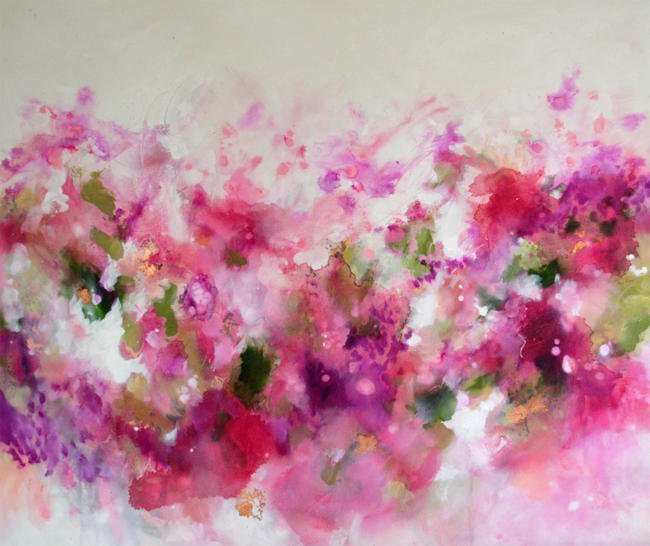 A Certain Smile - Extra Large Original Abstract Painting on Canvas