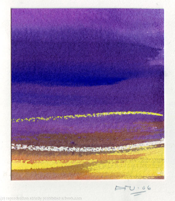 Sky puple and sand