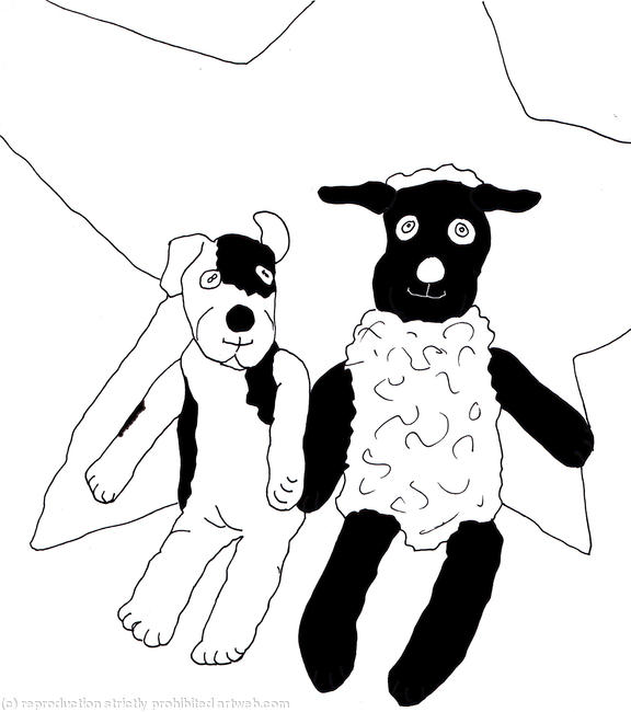 Sock pup and Sheep