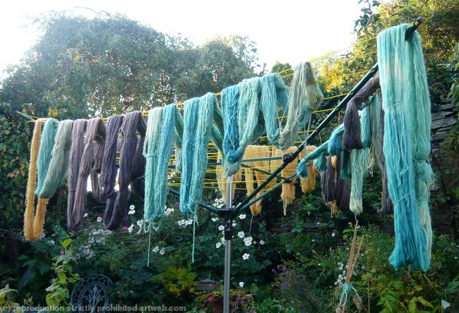 natural dyed wool yarn on line