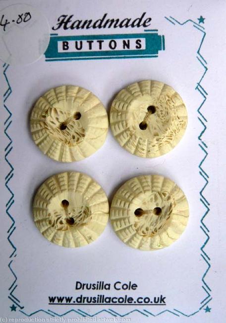 4 cream n translucent raised ridges