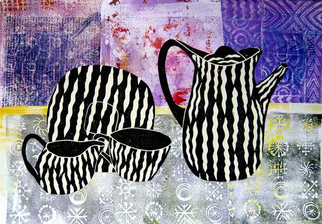 Zambezi and purple collage