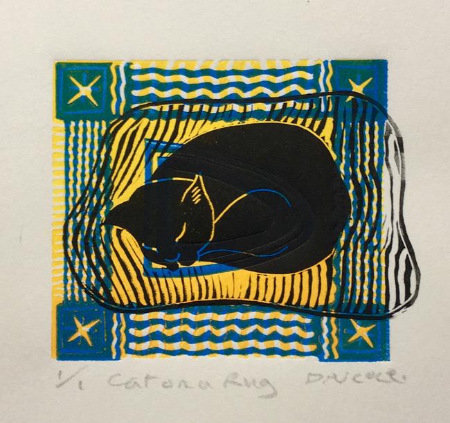 Cat on a Rug