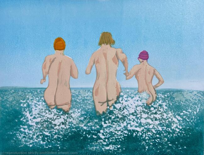 Skinny Dippers limited edition print