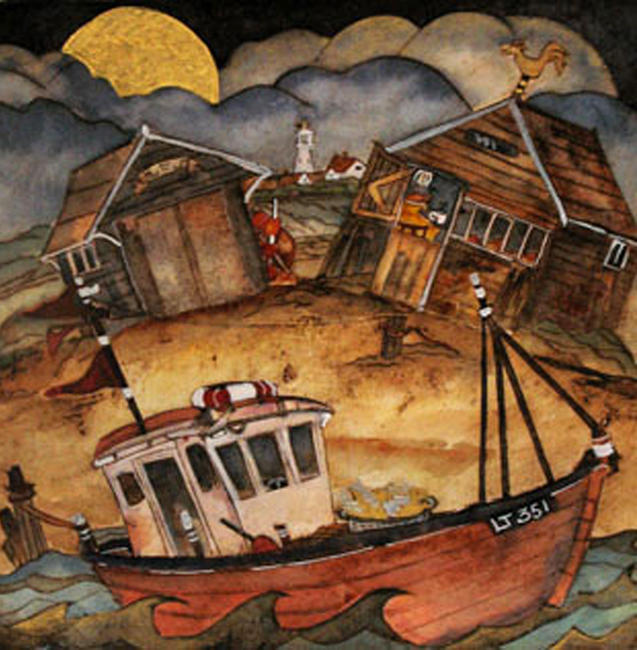 home for tea with golden moon,southwold