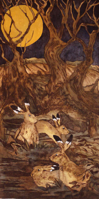 they gathered in the darkness as the golden moon lit the furrowed field