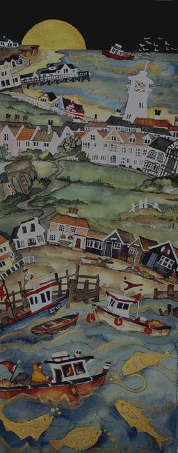 from harbour mouth to a pier so proud the day was spent on rolling waves, Southwold