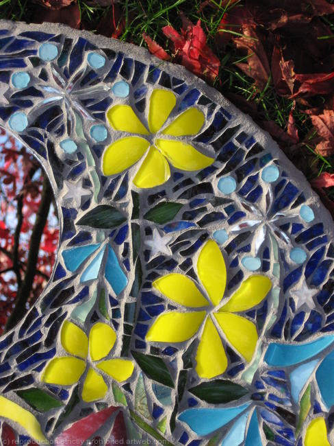 Midnight Garden Mirror (detail)