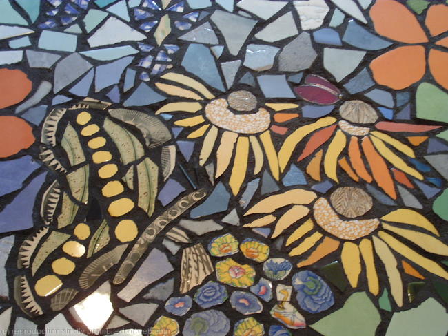 Flowers in Mosaic