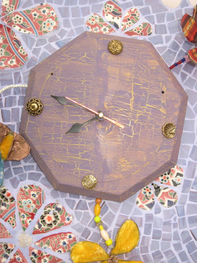 Mosaic Clock Detail