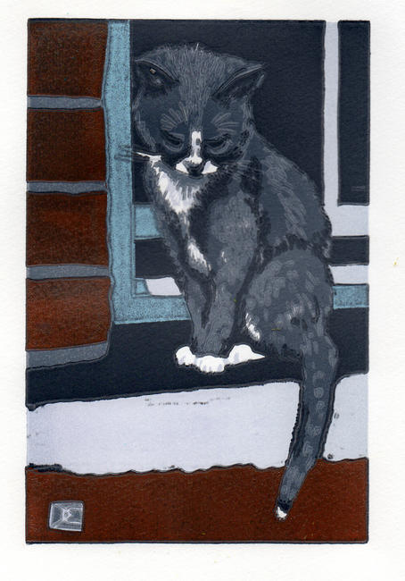 Drusilla Cole 'Cat on a Sill'