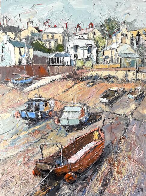 Cemaes Bay Harbour at Low Tide