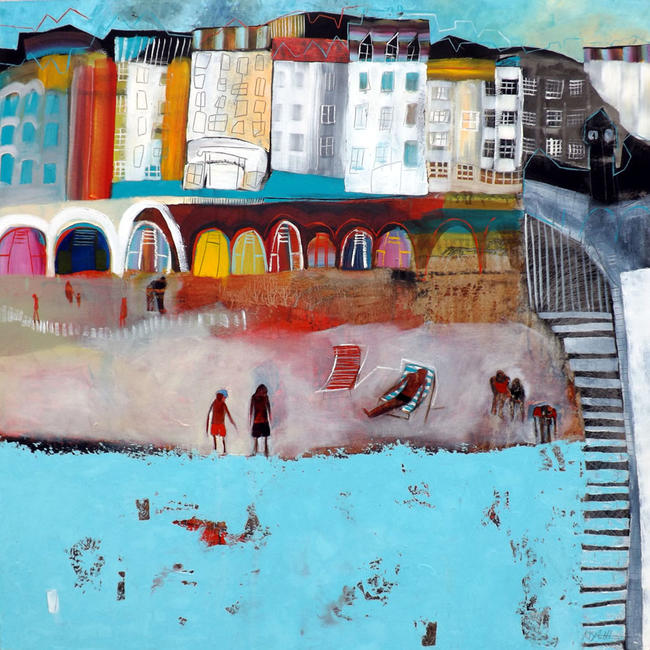 Palace Pier and Bathers