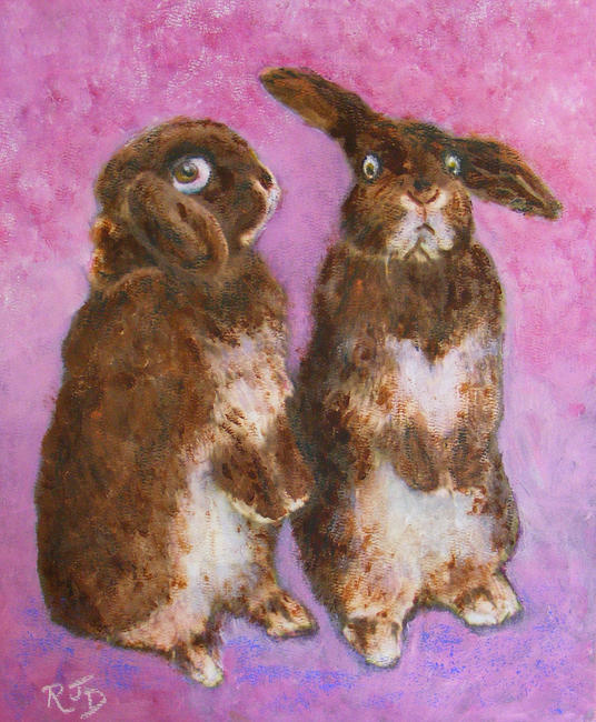 Indignant Bunny and friend