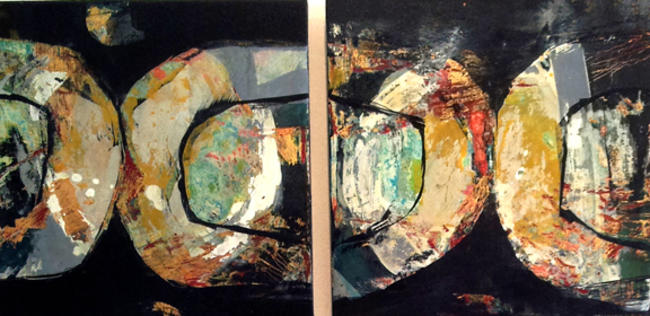 Lacuna I and II Diptych