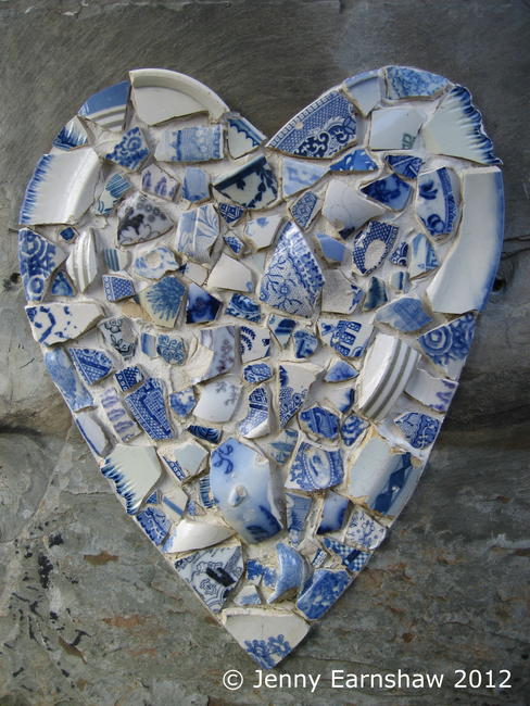 'Blue and White China Heart' (2012) NFS