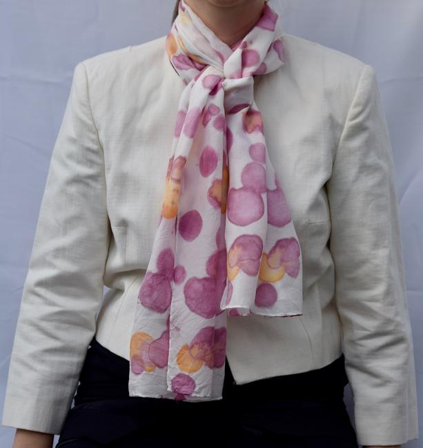 Harvest silk scarf