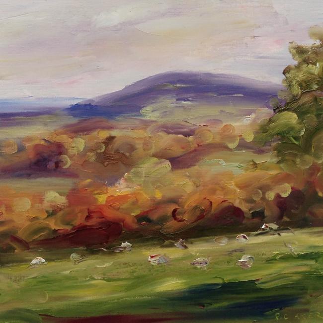 Copper coated hill
