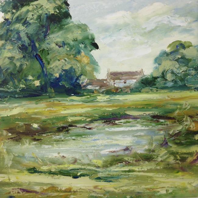 Frampton green and pond