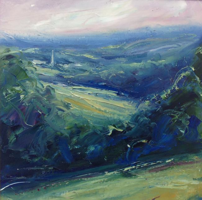 Painswick from Edgemoor, evening