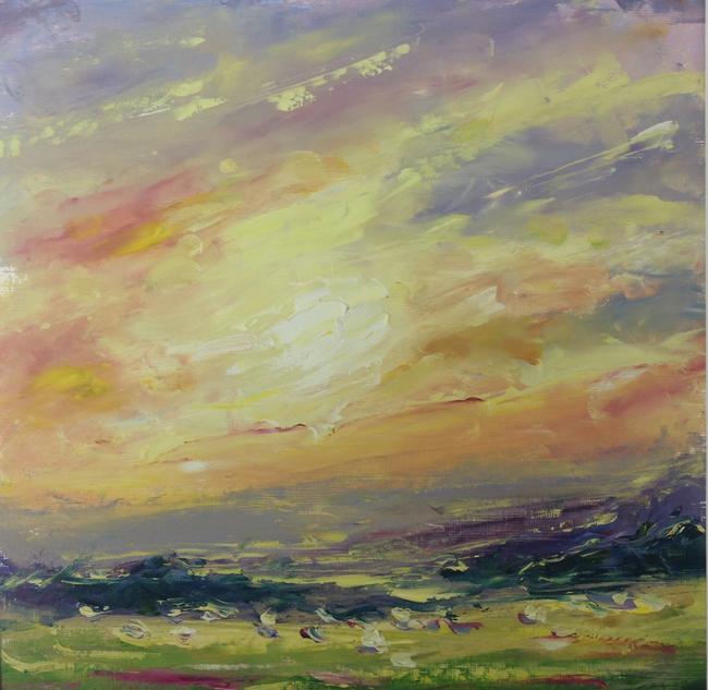 Evening light with sheep