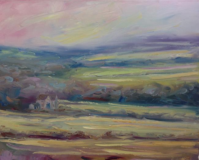Windrush barn, evening